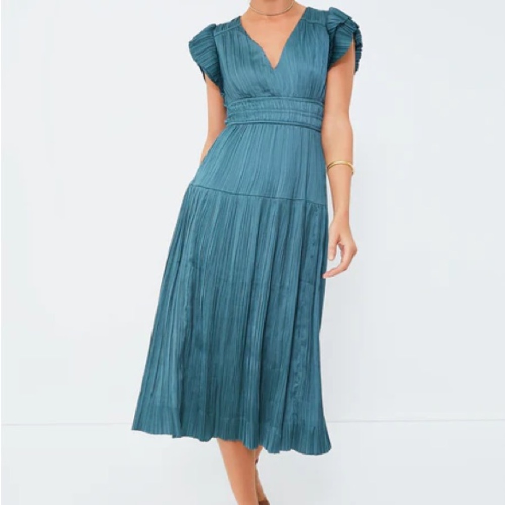 Elegant Teal Midi Dress